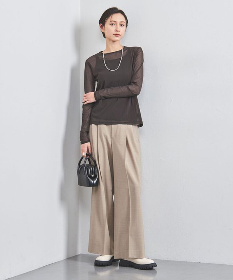 UNITED ARROWS「チュール ジャージー カットソー」|Tシャツ・カットソー|