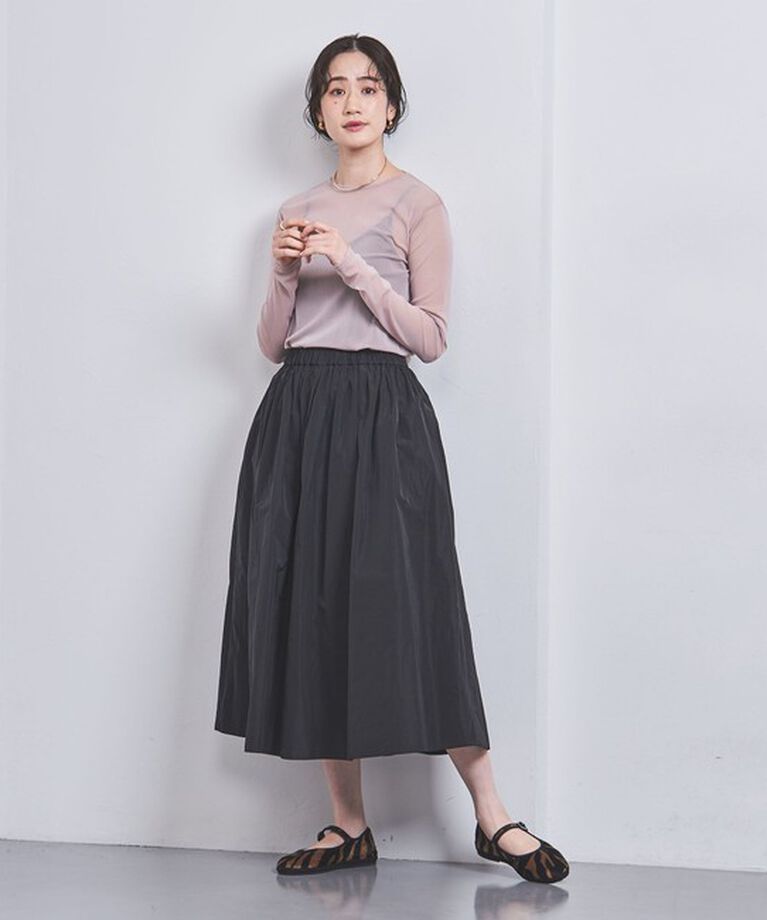 UNITED ARROWS「チュール ジャージー カットソー」|Tシャツ・カットソー|