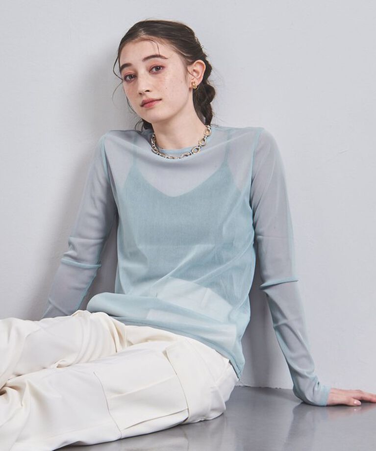 UNITED ARROWS「チュール ジャージー カットソー」|Tシャツ・カットソー|