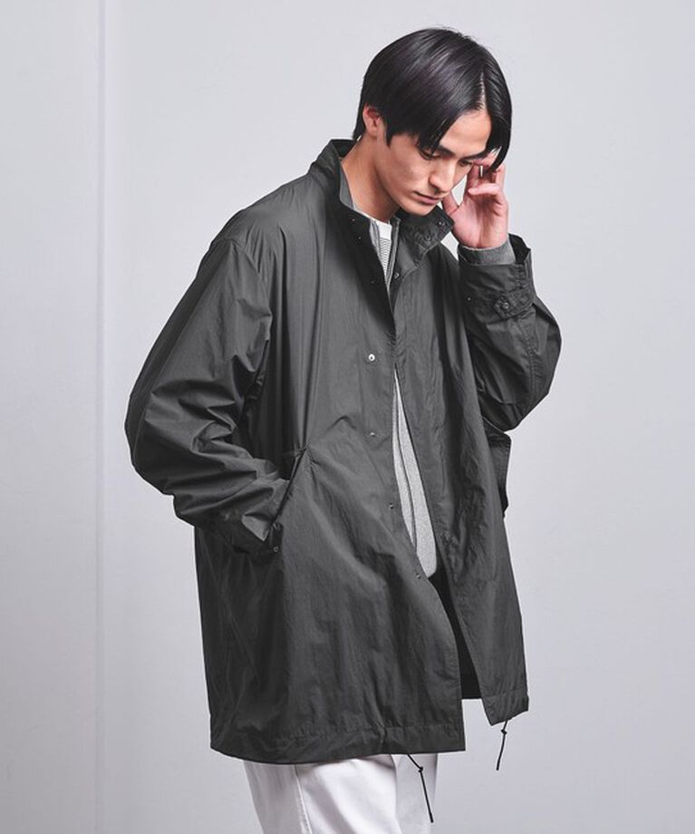 UNITED ARROWS「ダントツ撥水 ナイロン ミリタリー コート」|その他|BLACK