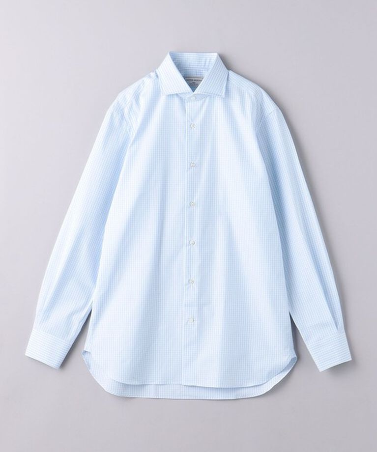 UNITED ARROWS「ALUMO/チェック ワイドカラー シャツ」|シャツ・ブラウス|