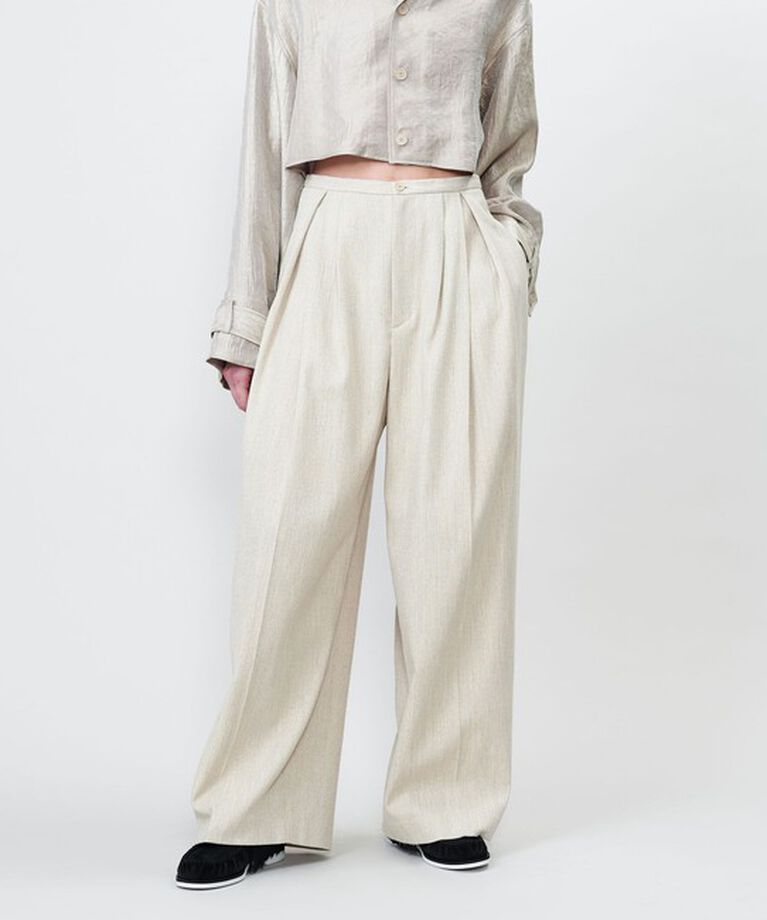 ASTRAET「＜ASTRAET＞スラブ タック ワイドパンツ」|その他|NATURAL