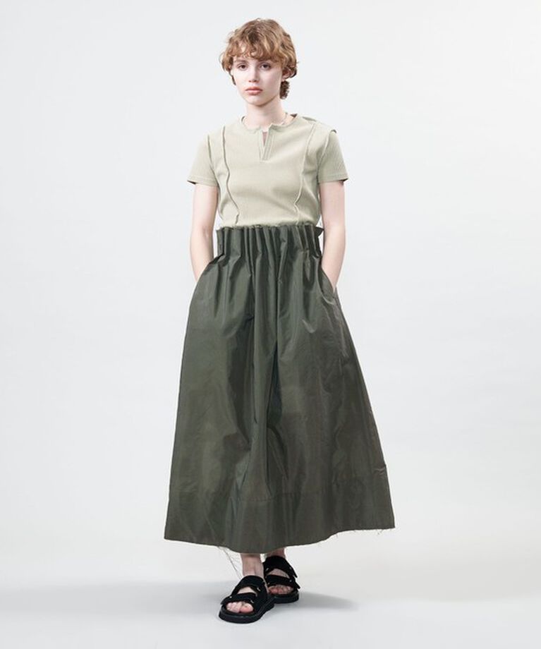ASTRAET「＜ASTRAET＞ タック 2WAY ロングスカート」|スカート|OLIVE