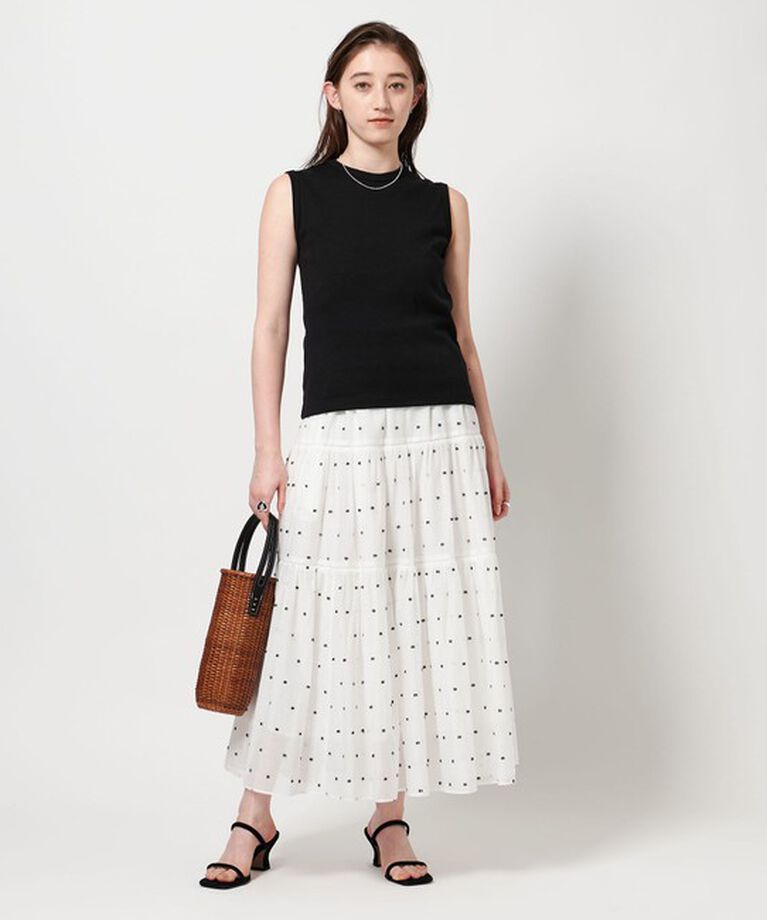 UNITED ARROWS「2トーン ドットジャガード スカート」|スカート|