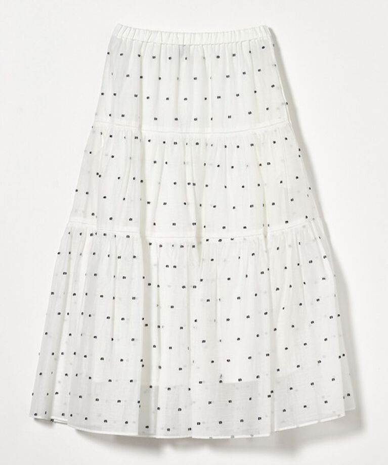 UNITED ARROWS「2トーン ドットジャガード スカート」|スカート|