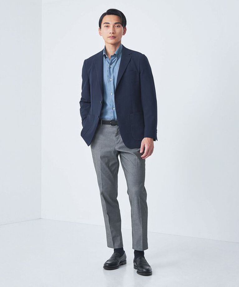 UNITED ARROWS green label relaxing「エブリット コットンオックス ムジ スナップ ボタンダウン シャツ -イージーアイロン-」|シャツ・ブラウス|