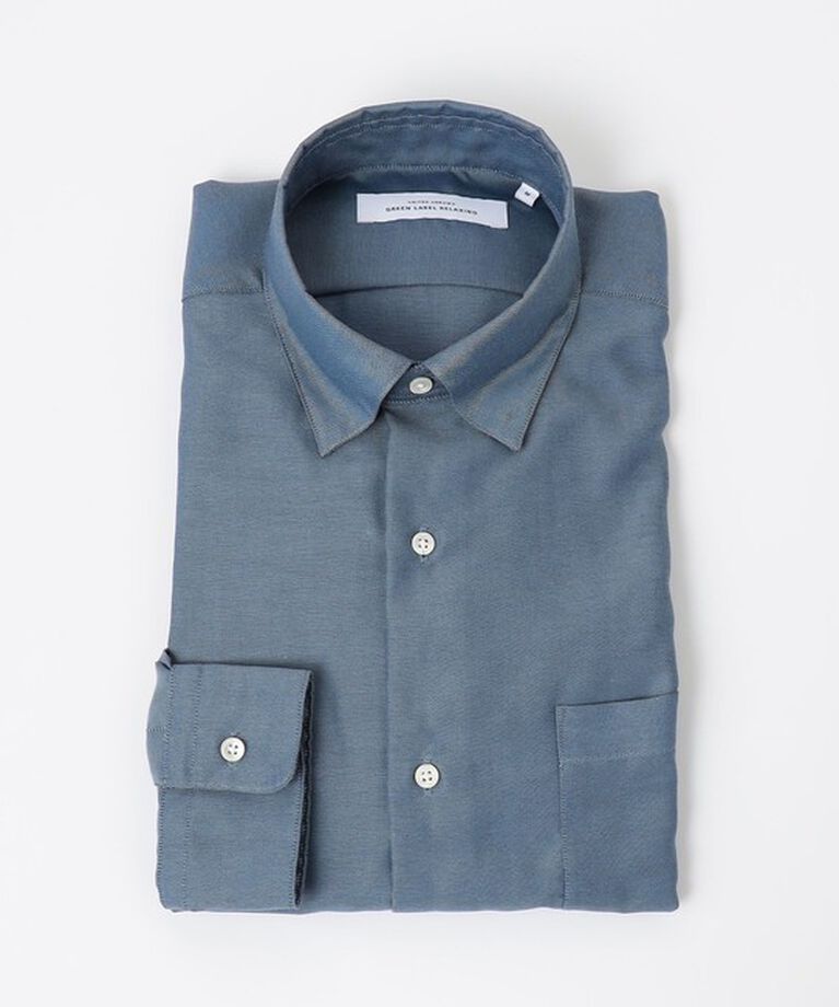 UNITED ARROWS green label relaxing「エブリット コットンオックス ムジ スナップ ボタンダウン シャツ -イージーアイロン-」|シャツ・ブラウス|
