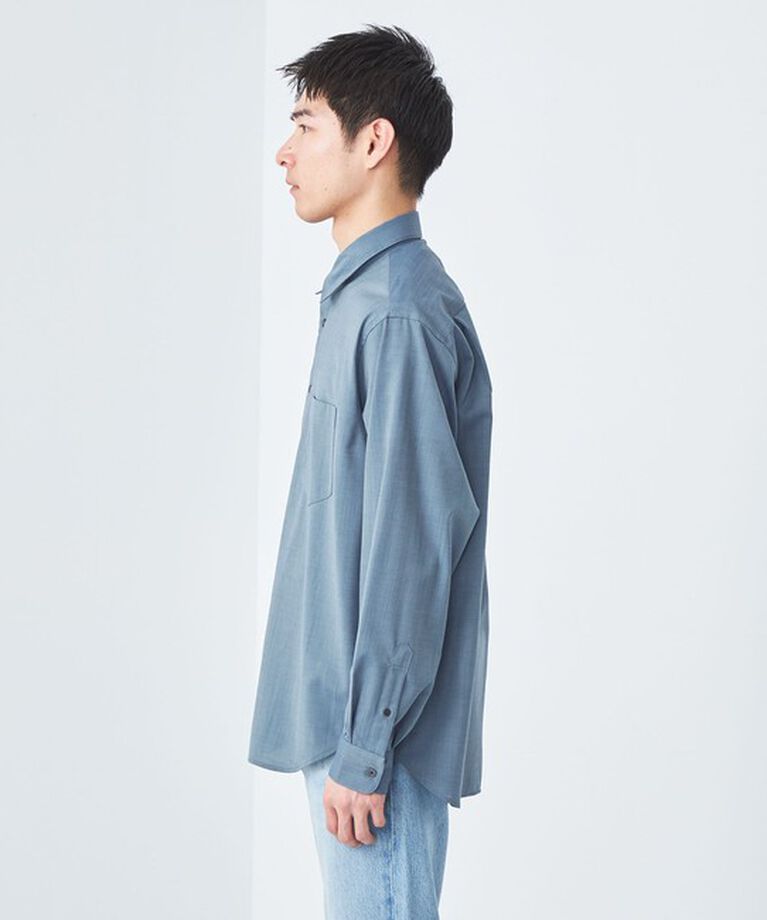 UNITED ARROWS green label relaxing「ウォッシャブルトロ ジャストルーズ レギュラーカラー シャツ -ストレッチ・防シワ-」|シャツ・ブラウス|