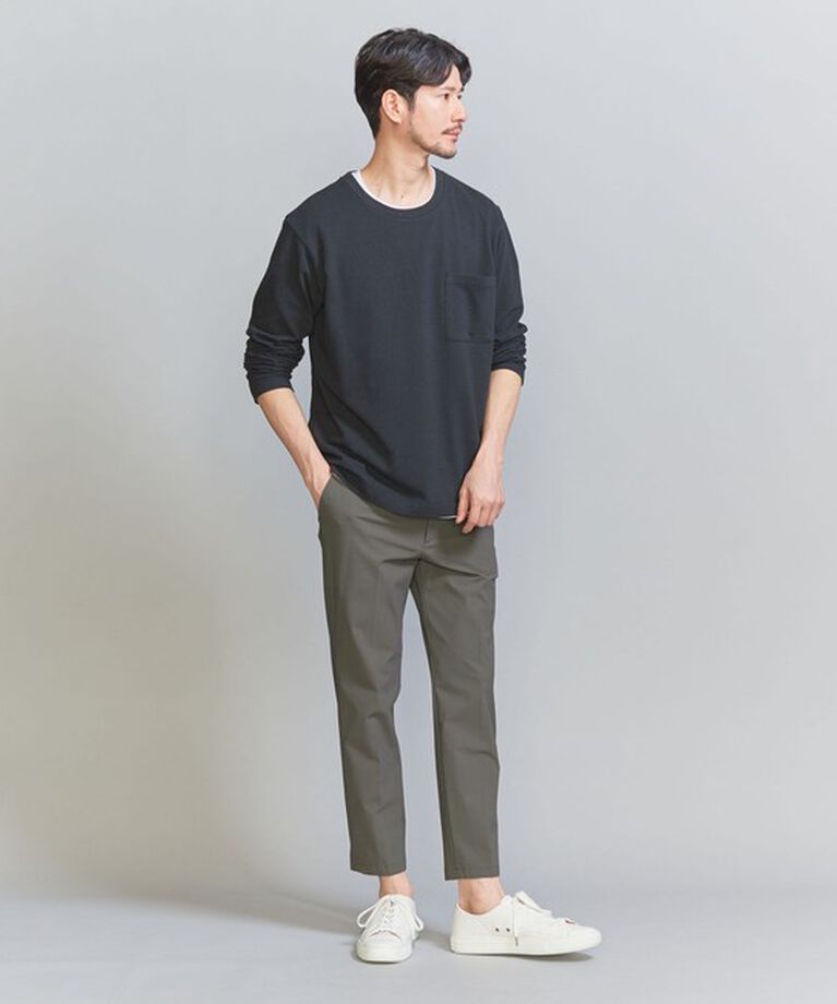 BEAUTY&YOUTH UNITED ARROWS「【WEB限定 WARDROBE SMART】クール トリコット アンクルパンツ 【接触冷感】」|チノ|
