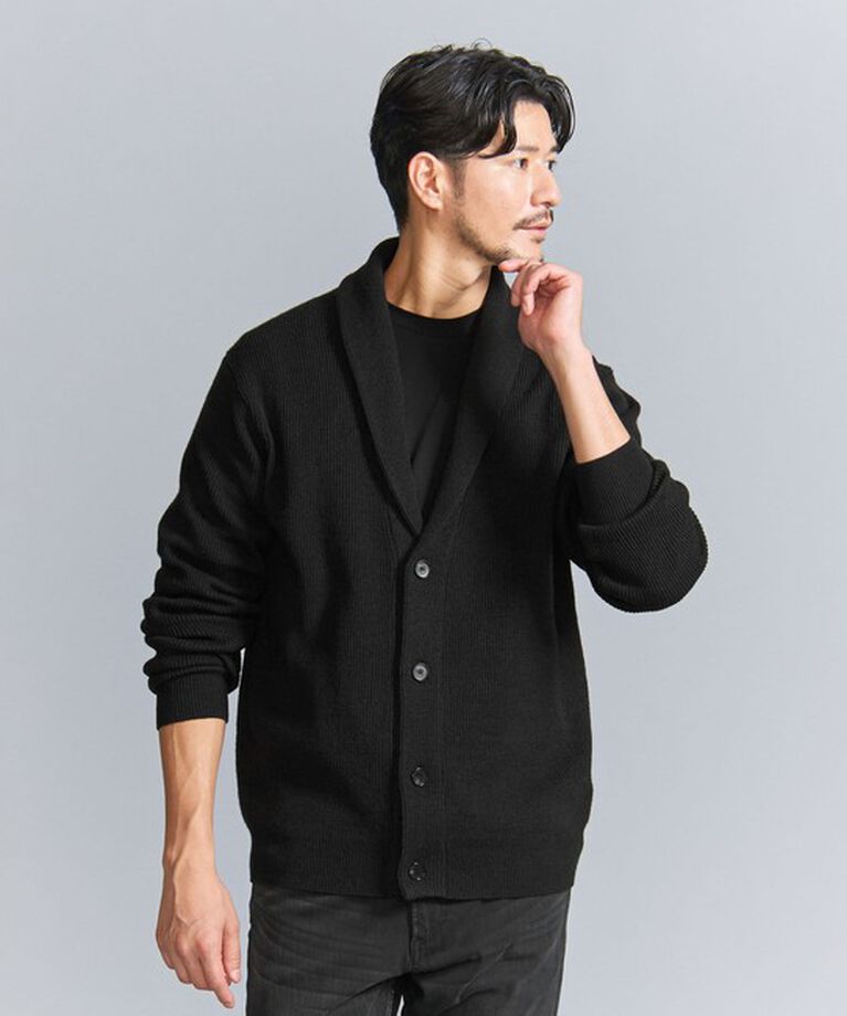 BEAUTY&YOUTH UNITED ARROWS「【WEB限定 WARDROBE SMART】ウォッシャブル ショールカラー カーディガン」|カーディガン|