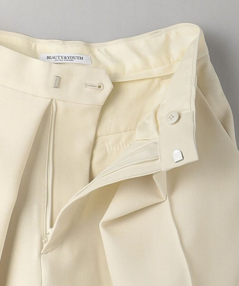 BEAUTY&YOUTH UNITED ARROWS「フロントタック ワイドパンツ」|チノ|
