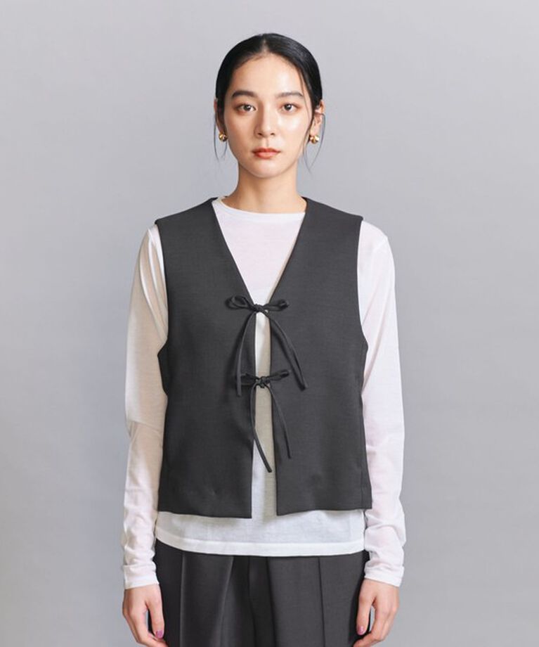 BEAUTY&YOUTH UNITED ARROWS「フロントリボン ベスト」|ベスト・ジレ|
