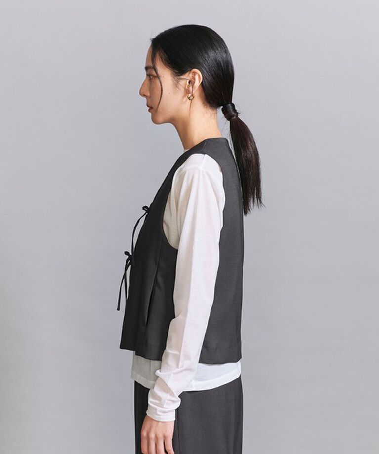 BEAUTY&YOUTH UNITED ARROWS「フロントリボン ベスト」|ベスト・ジレ|