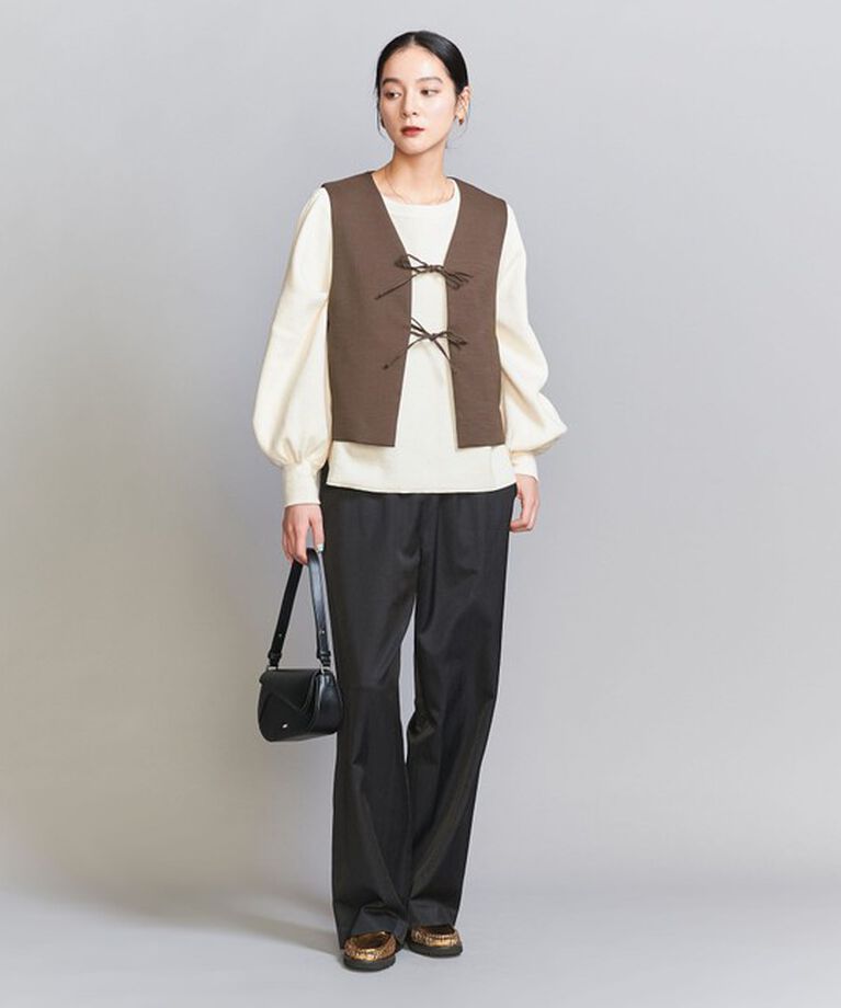 BEAUTY&YOUTH UNITED ARROWS「フロントリボン ベスト」|ベスト・ジレ|