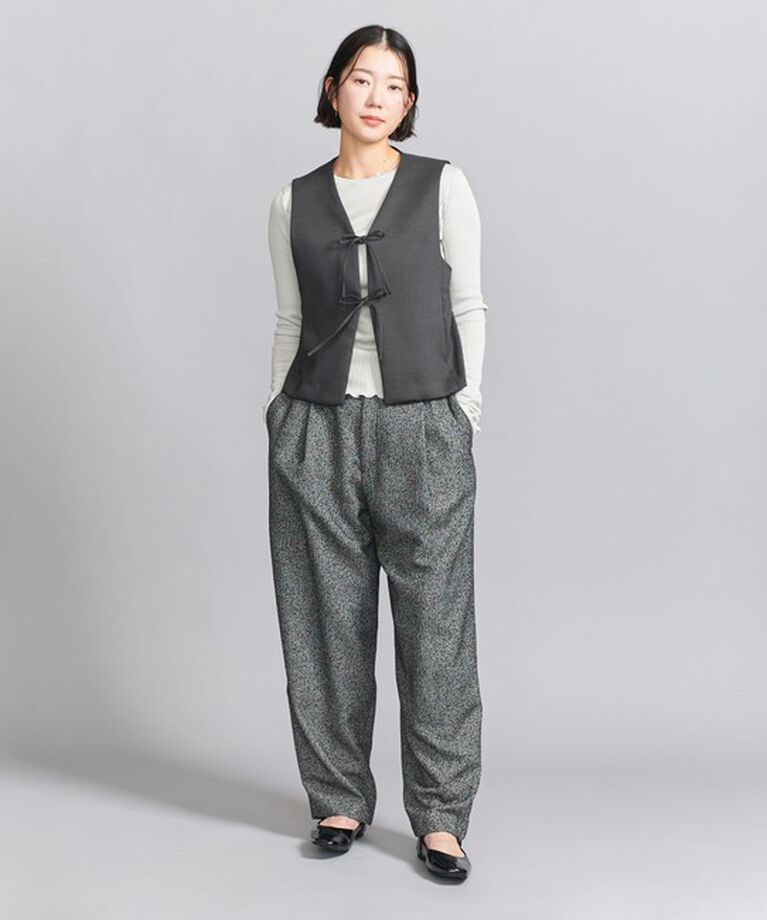 BEAUTY&YOUTH UNITED ARROWS「フロントリボン ベスト」|ベスト・ジレ|