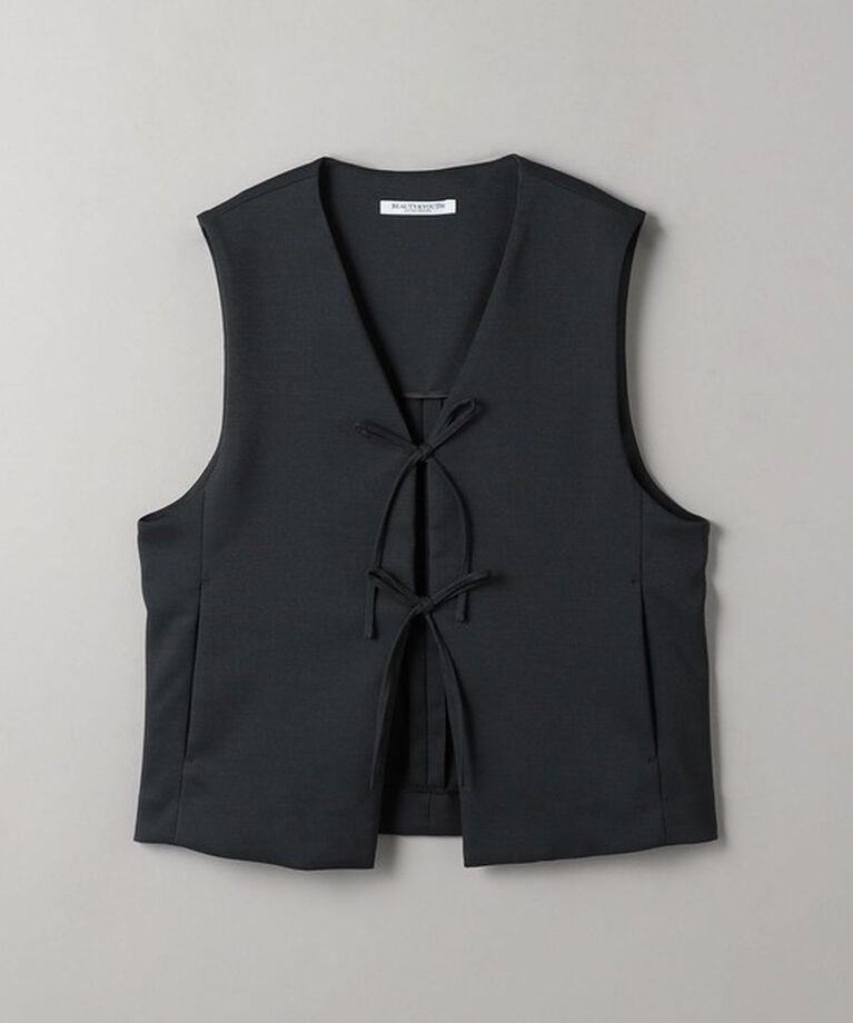BEAUTY&YOUTH UNITED ARROWS「フロントリボン ベスト」|ベスト・ジレ|