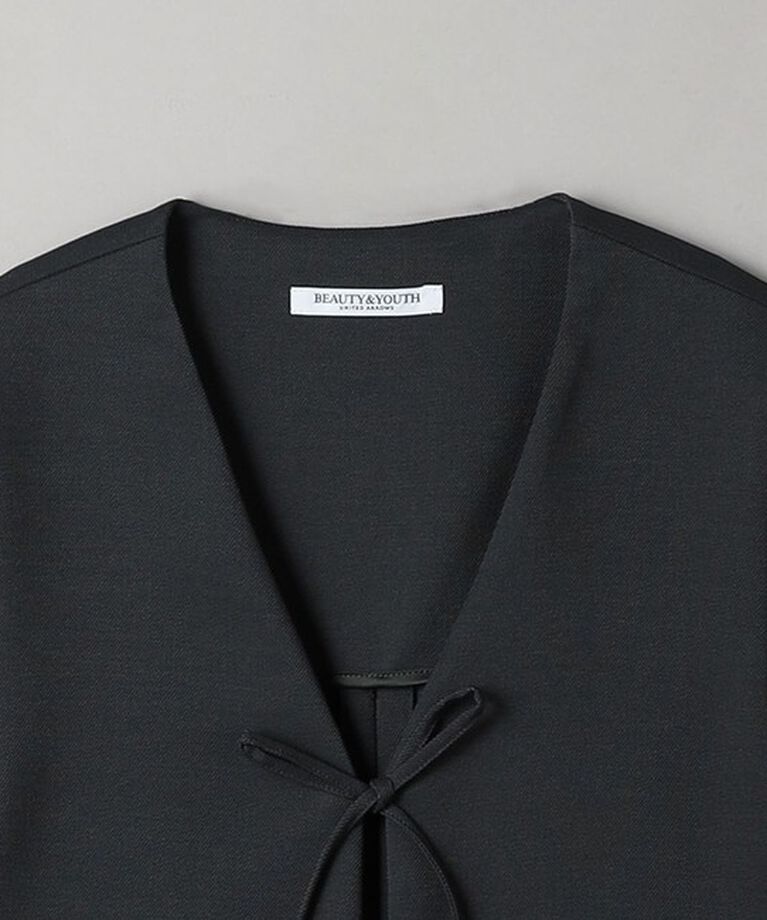BEAUTY&YOUTH UNITED ARROWS「フロントリボン ベスト」|ベスト・ジレ|