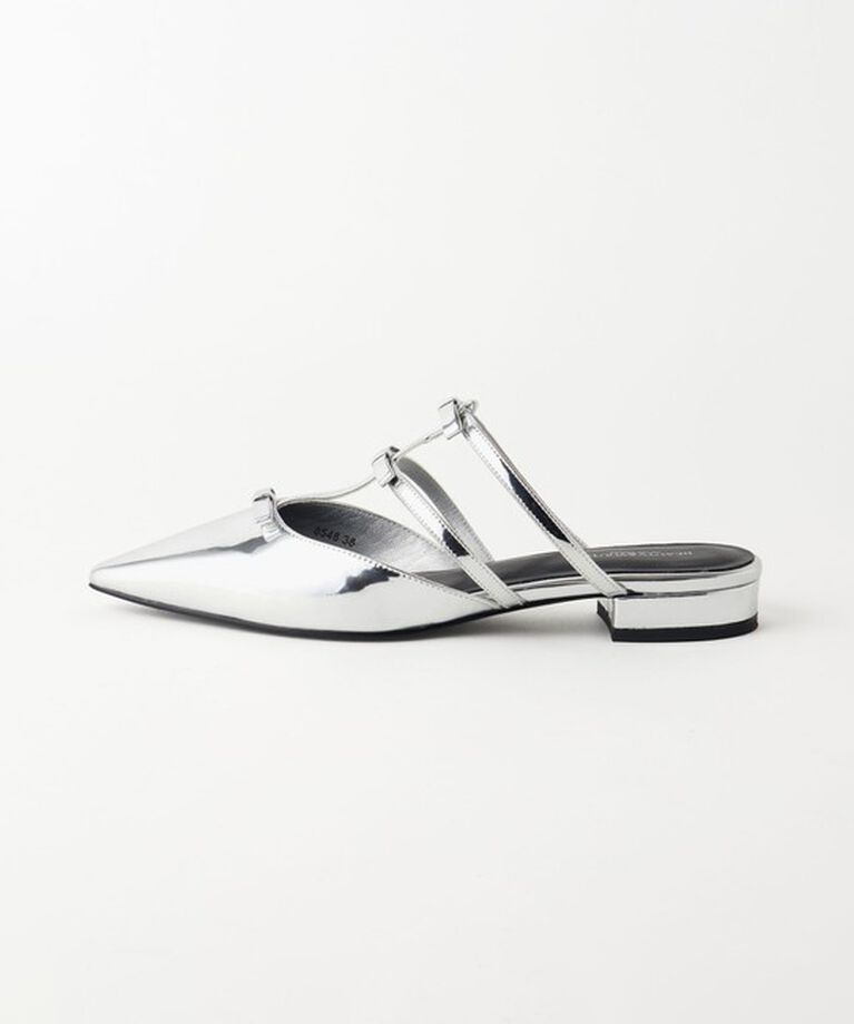 BEAUTY&YOUTH UNITED ARROWS「3リボン ライン ポインテッド サンダル」|サンダル|