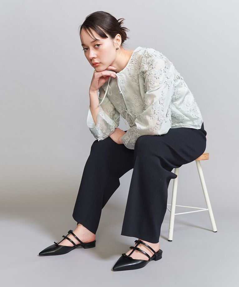 BEAUTY&YOUTH UNITED ARROWS「3リボン ライン ポインテッド サンダル」|サンダル|