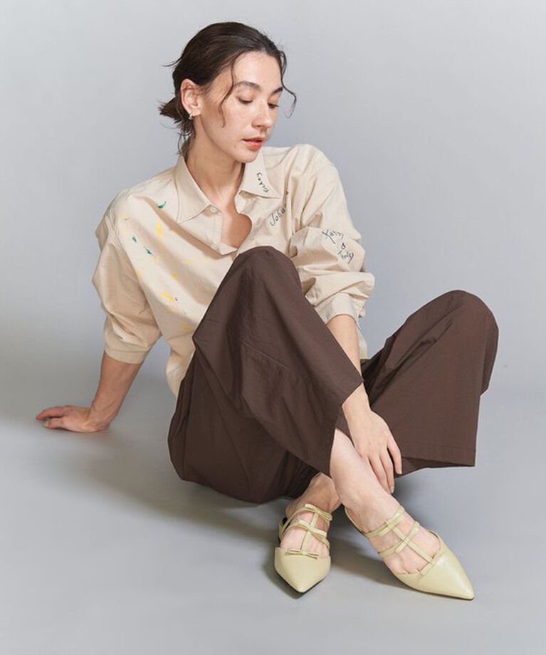 BEAUTY&YOUTH UNITED ARROWS「3リボン ライン ポインテッド サンダル」|サンダル|