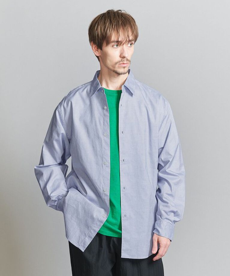 BEAUTY&YOUTH UNITED ARROWS「＜one BEAUTY&YOUTH＞ ハケメ レギュラー フォルム シャツ」|シャツ・ブラウス|NAVY