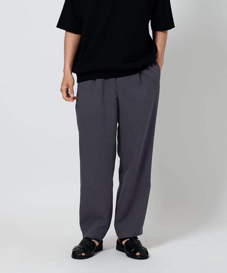 BEAUTY&YOUTH UNITED ARROWS「オックス TR 1プリーツ  カーム テーパード パンツ」|チノ|