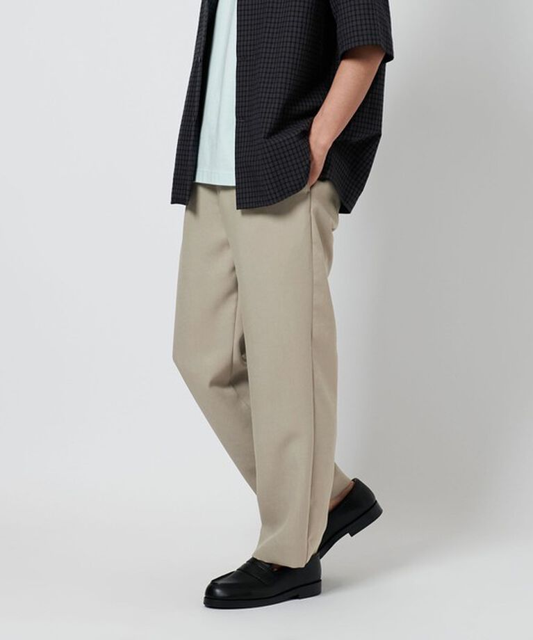 BEAUTY&YOUTH UNITED ARROWS「オックス TR 1プリーツ  カーム テーパード パンツ」|チノ|