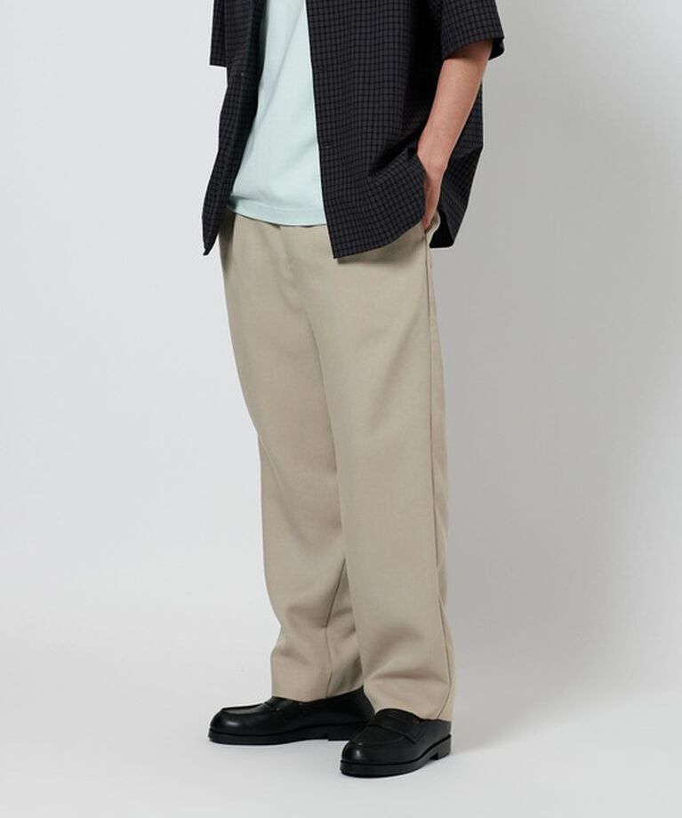BEAUTY&YOUTH UNITED ARROWS「オックス TR 1プリーツ  カーム テーパード パンツ」|チノ|