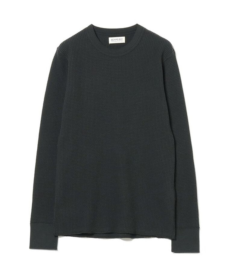 BEAMSBOY「コットン サーマル クルーネック ロングスリーブ Tシャツ」|Tシャツ・カットソー|