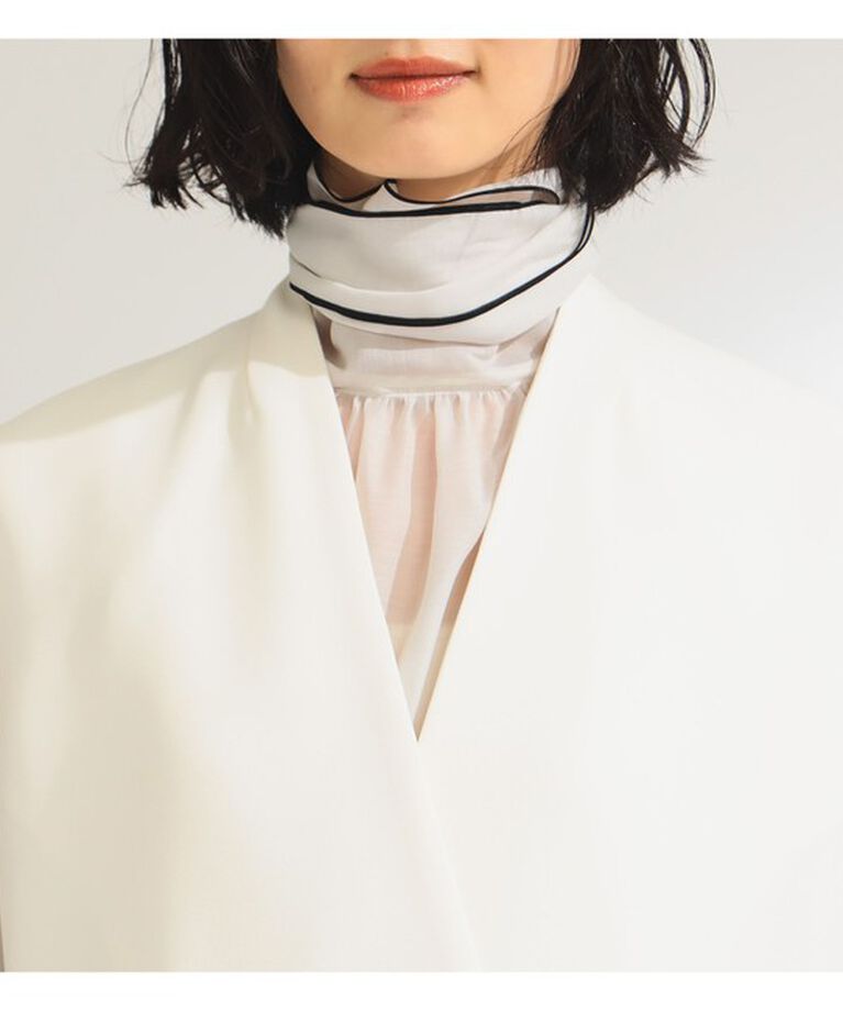 Demi-Luxe BEAMS 「ノーカラー ダブルブレスト ジレ＊」|ダウン|