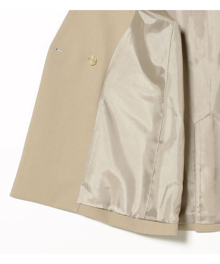 Demi-Luxe BEAMS 「ノーカラー ダブルブレスト ジレ＊」|ダウン|