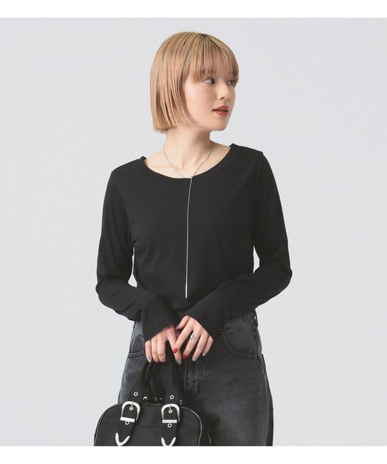 Ray BEAMS 「ベーシック ロングスリーブ Tシャツ」|Tシャツ・カットソー|BLACK