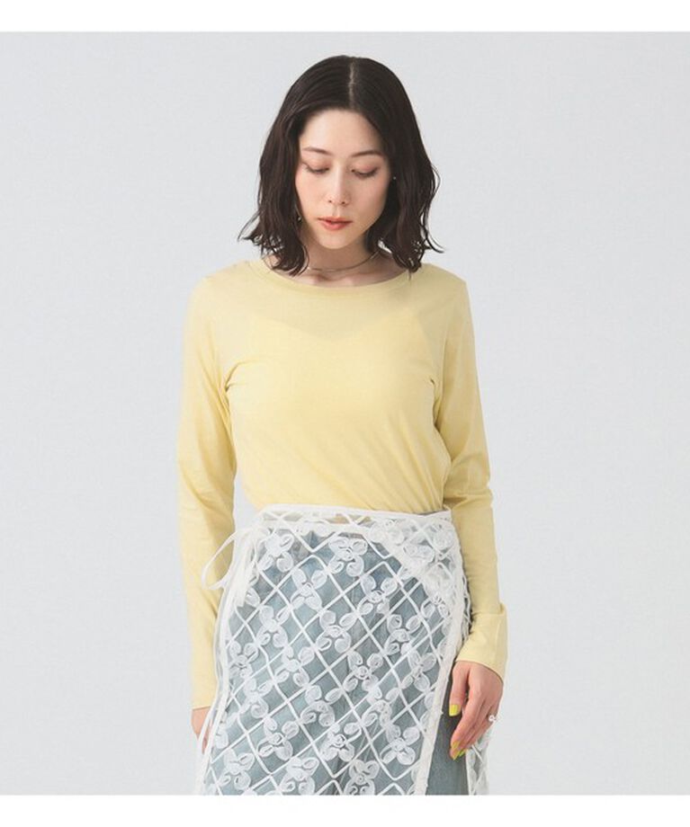 Ray BEAMS 「ベーシック ロングスリーブ Tシャツ」|Tシャツ・カットソー|YELLOW