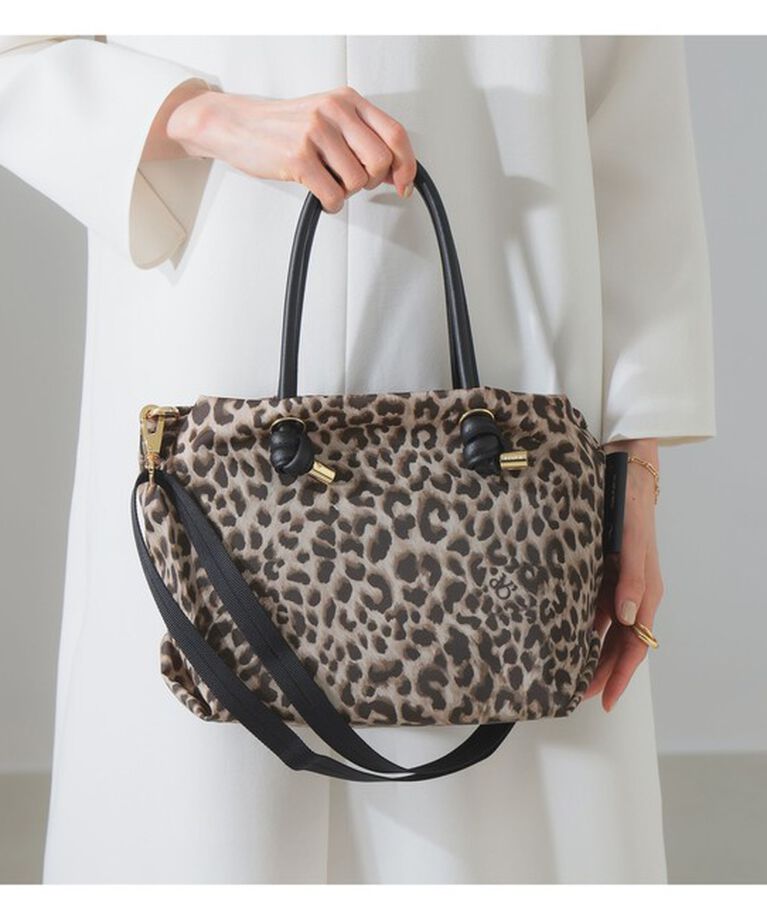 Demi-Luxe BEAMS 「VIOLAd’ORO / ナイロン レオパード トートバッグ S」|トートバッグ|