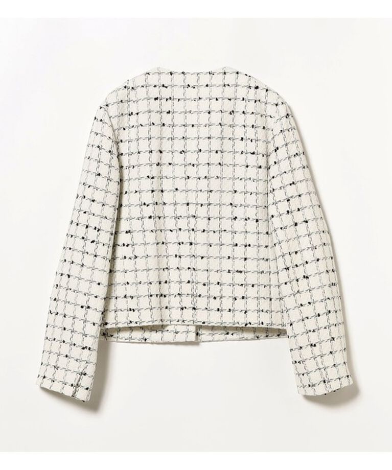 Demi-Luxe BEAMS 「ツイード ノーカラー ジャケット」|ダッフルコート|