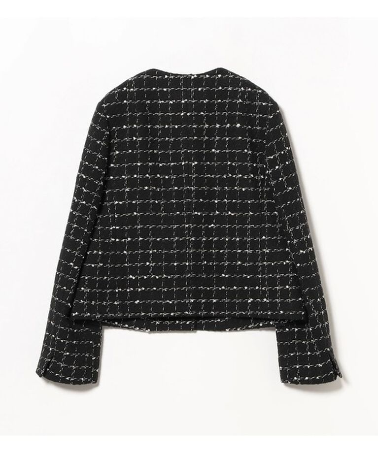 Demi-Luxe BEAMS 「ツイード ノーカラー ジャケット」|ダッフルコート|