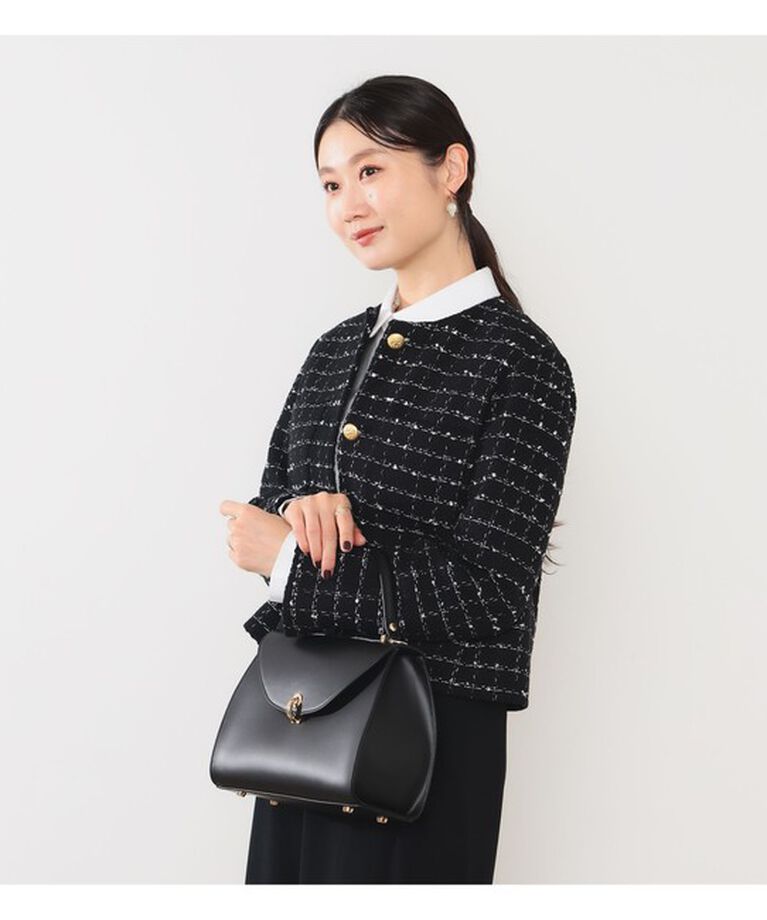Demi-Luxe BEAMS 「ツイード ノーカラー ジャケット」|ダッフルコート|