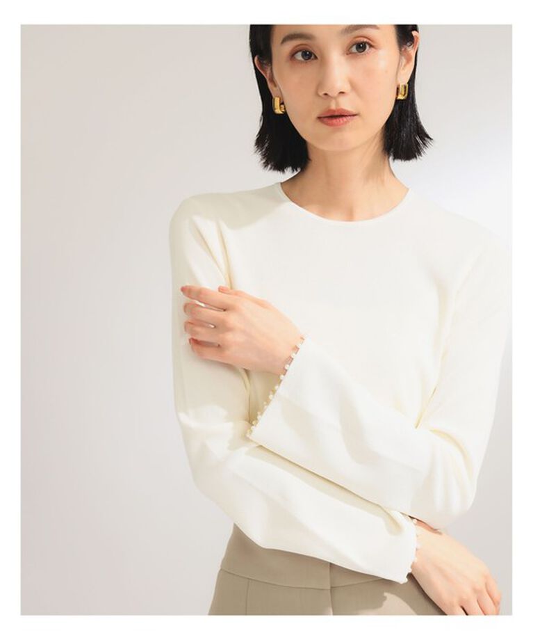 Demi-Luxe BEAMS 「アセテート ナイロン パール プルオーバー」|ニット・セーター|