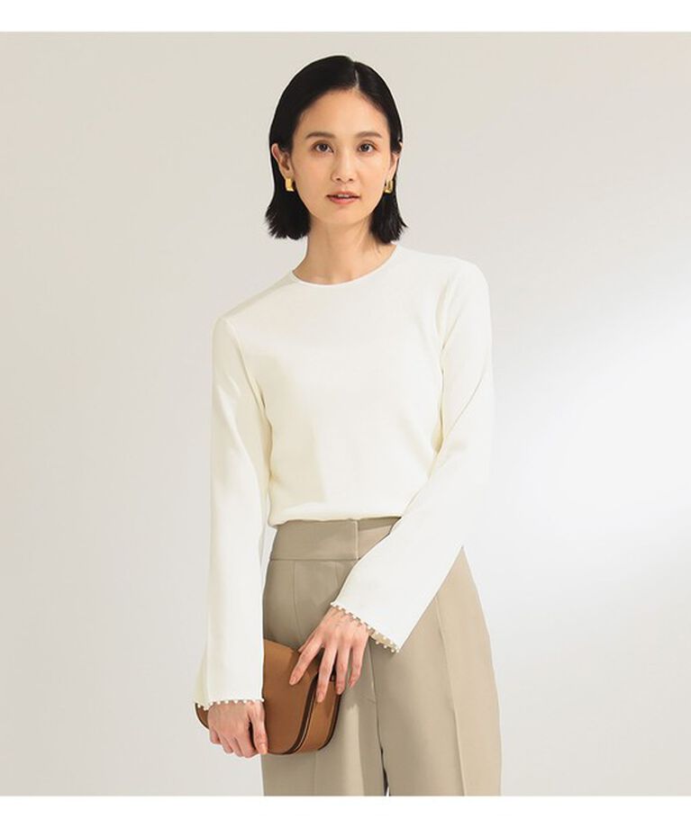 Demi-Luxe BEAMS 「アセテート ナイロン パール プルオーバー」|ニット・セーター|