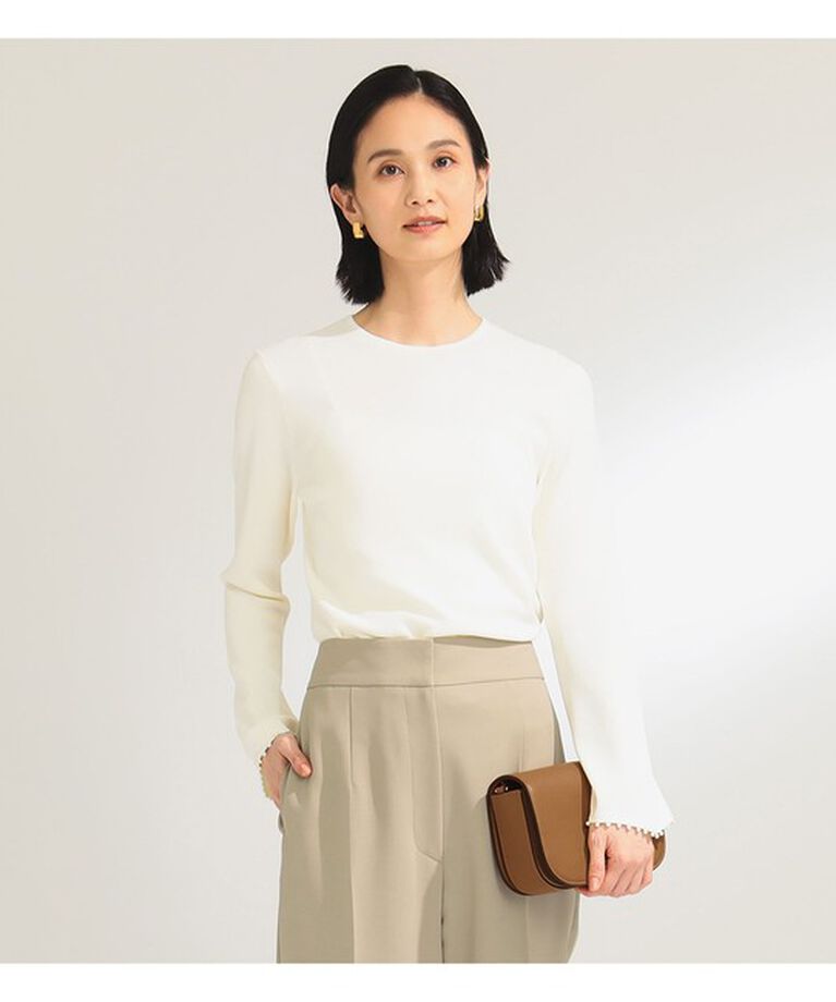 Demi-Luxe BEAMS 「アセテート ナイロン パール プルオーバー」|ニット・セーター|