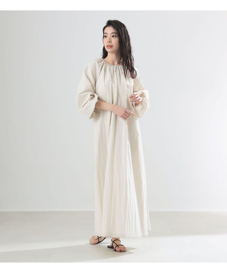 Demi-Luxe BEAMS 「AK+1 / ネックギャザー ワンピース」|ワンピース|