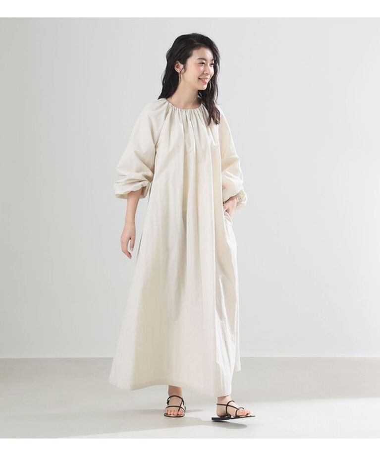 Demi-Luxe BEAMS 「AK+1 / ネックギャザー ワンピース」|ワンピース|