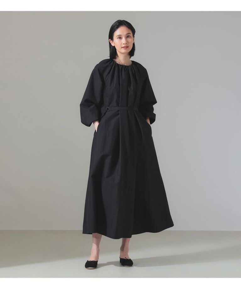 Demi-Luxe BEAMS 「AK+1 / ネックギャザー ワンピース」|ワンピース|BLACK