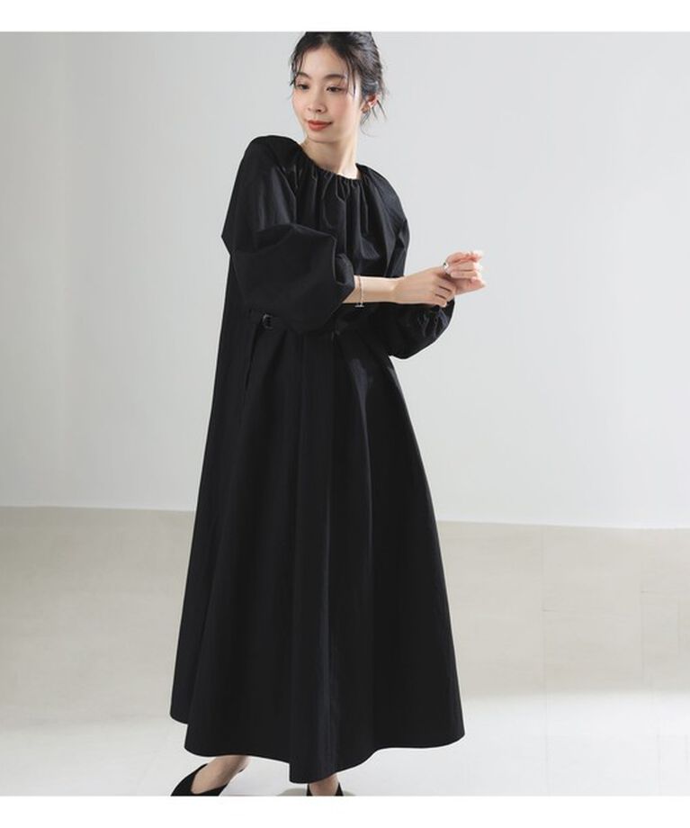 Demi-Luxe BEAMS 「AK+1 / ネックギャザー ワンピース」|ワンピース|