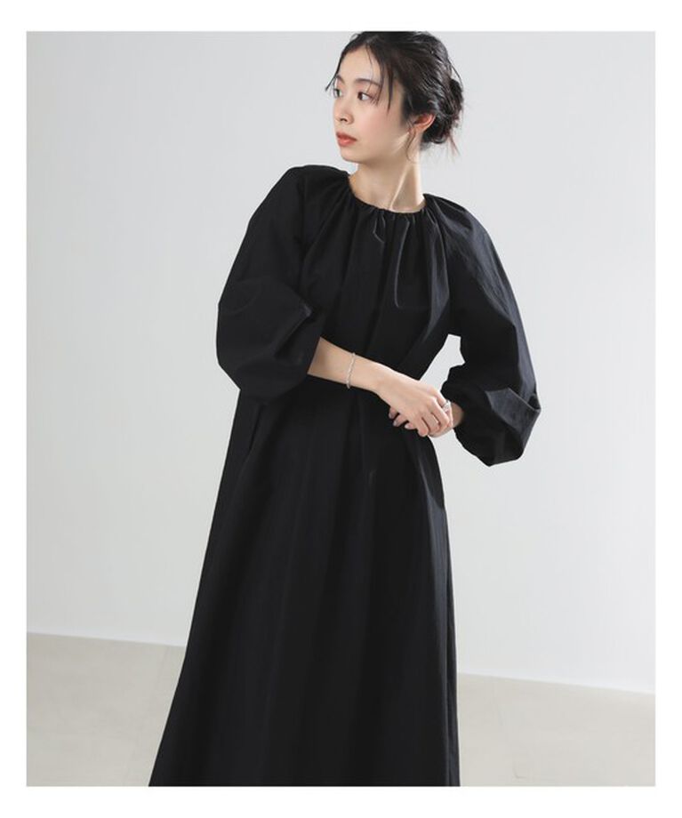 Demi-Luxe BEAMS 「AK+1 / ネックギャザー ワンピース」|ワンピース|
