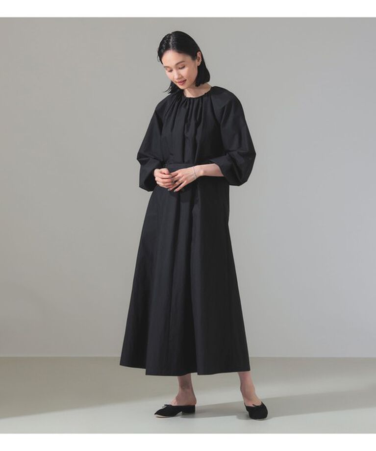 Demi-Luxe BEAMS 「AK+1 / ネックギャザー ワンピース」|ワンピース|