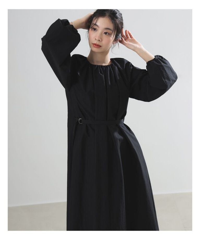 Demi-Luxe BEAMS 「AK+1 / ネックギャザー ワンピース」|ワンピース|