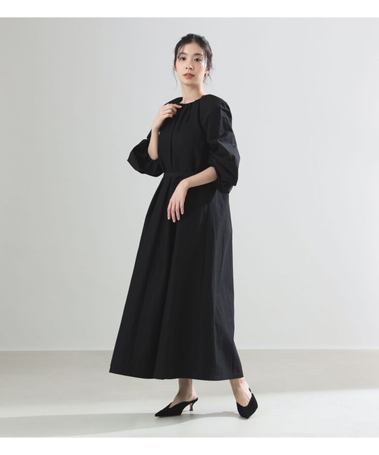 Demi-Luxe BEAMS 「AK+1 / ネックギャザー ワンピース」|ワンピース|