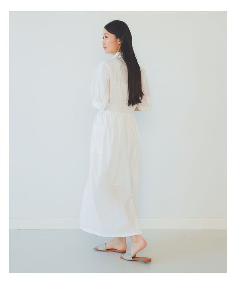 Demi-Luxe BEAMS 「ハーフスリーブ シャツワンピース」|ワンピース|
