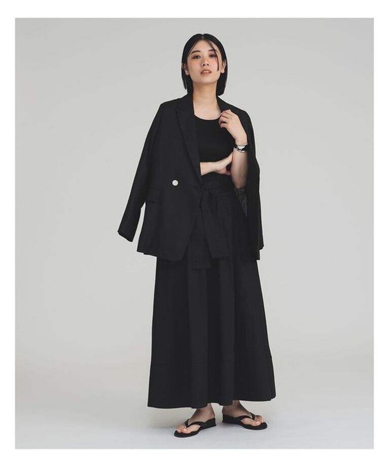 Demi-Luxe BEAMS 「ダブルブレスト リネン ジャケット」|ダッフルコート|